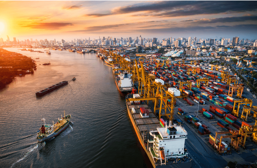 Logistics and shipping asset tracking background